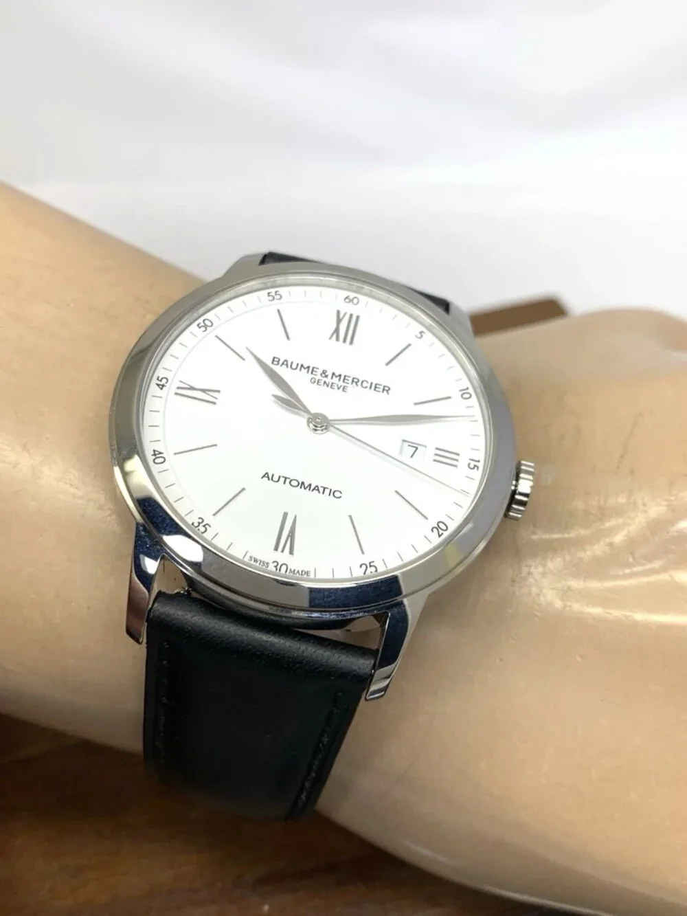 Baume & Mercier Men's Watch M0A10332 Classima Swiss Automatic White Dial 42mm